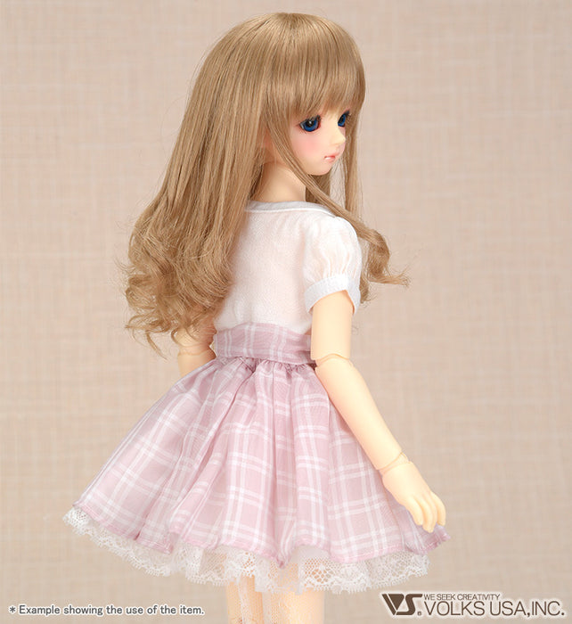 Pink Plaid Skirt / Mini